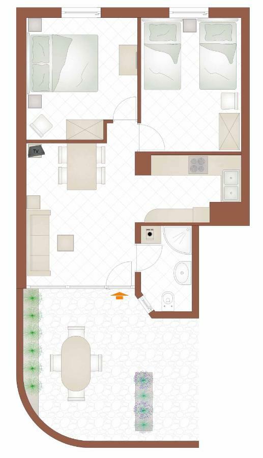 2-Bedroom Apartment 300M From Beach In Punat Bagian luar foto